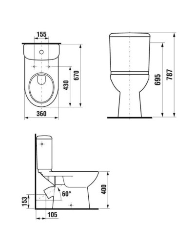 Унитаз-компакт Jika Olymp 8226140002429