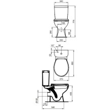 Унитаз-компакт с сиденьем Vidima Seva Fresh E405761