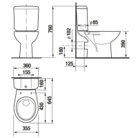 Унитаз-компакт Jika Zeta 8253960002429