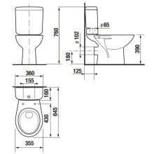 Унитаз-компакт Jika Zeta 8253960002429
