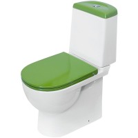 Унитаз-компакт Sanita Luxe Best Color Green SL DM BSTSLCC09130522 с бачком и сиденьем Микролифт
