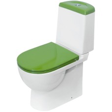 Унитаз-компакт Sanita Luxe Best Color Green SL DM BSTSLCC09130522 с бачком и сиденьем Микролифт