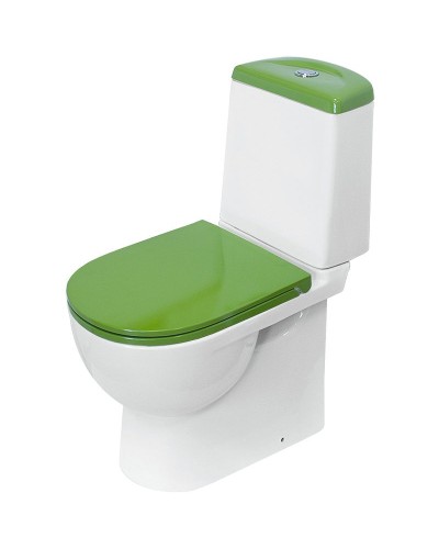 Унитаз-компакт Sanita Luxe Best Color Green SL DM BSTSLCC09130522 с бачком и сиденьем Микролифт