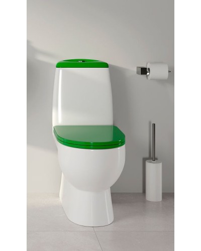 Унитаз-компакт Sanita Luxe Best Color Green SL DM BSTSLCC09130522 с бачком и сиденьем Микролифт