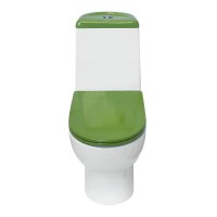 Унитаз-компакт Sanita Luxe Best Color Green SL DM BSTSLCC09130522 с бачком и сиденьем Микролифт