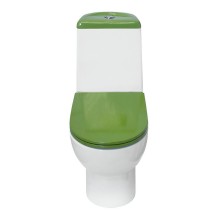 Унитаз-компакт Sanita Luxe Best Color Green SL DM BSTSLCC09130522 с бачком и сиденьем Микролифт