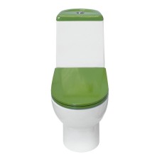 Унитаз-компакт Sanita Luxe Best Color Green SL DM BSTSLCC09130522 с бачком и сиденьем Микролифт