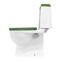Унитаз-компакт Sanita Luxe Best Color Green SL DM BSTSLCC09130522 с бачком и сиденьем Микролифт