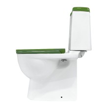 Унитаз-компакт Sanita Luxe Best Color Green SL DM BSTSLCC09130522 с бачком и сиденьем Микролифт