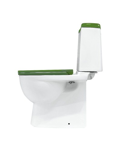 Унитаз-компакт Sanita Luxe Best Color Green SL DM BSTSLCC09130522 с бачком и сиденьем Микролифт