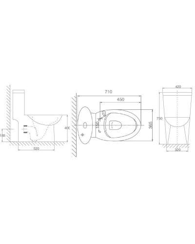 Унитаз-компакт моноблок с сиденьем микролифт SSWW CO1059