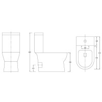 Унитаз-компакт с сиденьем микролифт SSWW CT2045