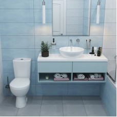 Унитаз компакт Rosa Нео 4610119203740 Белый с бачком и сиденьем Микролифт