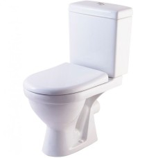 Унитаз компакт Rosa Неро Люкс 4620008196022 Белый с бачком и сиденьем Микролифт