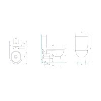 Унитаз-компакт с сиденьем микролифт Kirovit Престиж