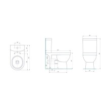 Унитаз-компакт с сиденьем микролифт Kirovit Престиж