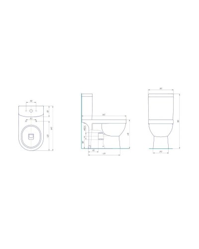 Унитаз-компакт с сиденьем микролифт Kirovit Престиж
