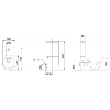 Унитаз-компакт с сиденьем микролифт Orans 9350000