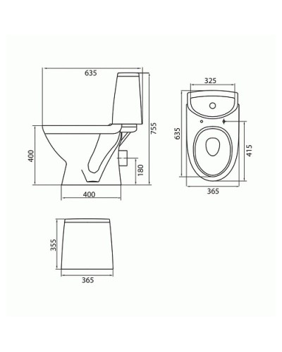 Унитаз-компакт с сиденьем микролифт Kolo Runa L89207000