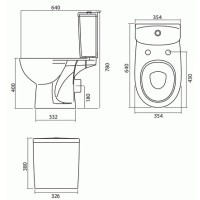 Унитаз-компакт с сиденьем микролифт Kolo Freja L79211000