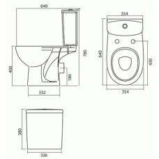 Унитаз-компакт с сиденьем микролифт Kolo Freja L79211000