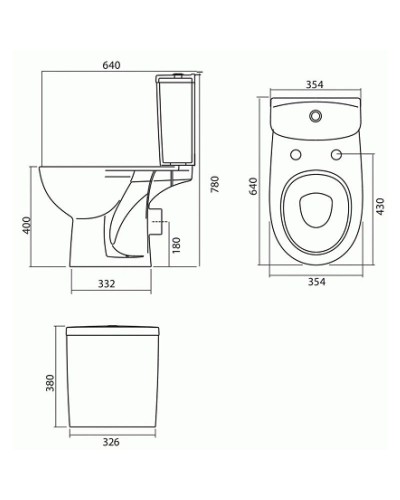 Унитаз-компакт с сиденьем микролифт Kolo Freja L79211000