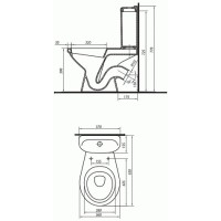 Унитаз-компакт с сиденьем Kolo Idol 1903300U