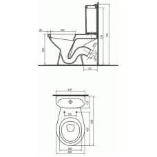 Унитаз-компакт с сиденьем Kolo Idol 1903300U