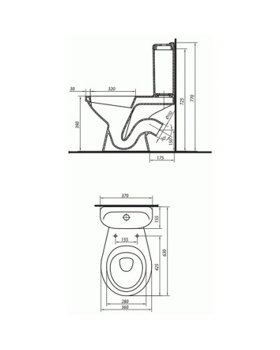 Унитаз-компакт с сиденьем Kolo Idol 1903300U