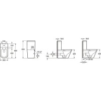 Унитаз-компакт безободковый с сиденьем микролифт Grossman Modern GR-N3011