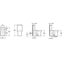 Унитаз-компакт с сиденьем микролифт Grossman Status GR-N3010