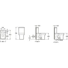 Унитаз-компакт с сиденьем микролифт Grossman Status GR-N3010