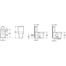 Унитаз-компакт с сиденьем микролифт Grossman Status GR-N3010
