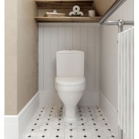 Унитаз компакт Santeri Вест 1.P201.8.S00.00B.F с бачком и сиденьем