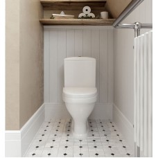 Унитаз компакт Santeri Вест 1.P201.8.S00.00B.F с бачком и сиденьем