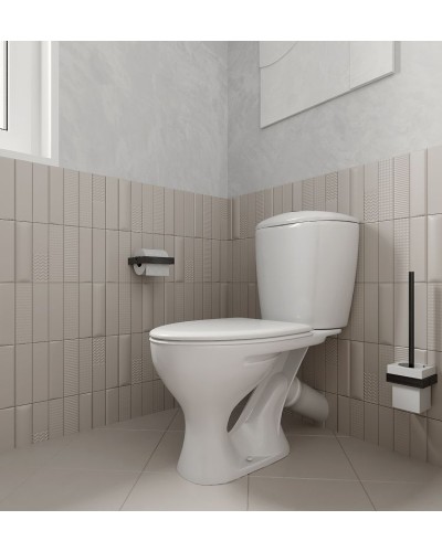 Унитаз компакт Santeri Версия 1.P401.5.S00.00B.F с бачком и сиденьем