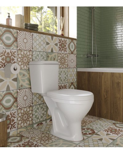 Унитаз компакт Santeri Pro 1.P215.5.S00.00B.F с бачком и сиденьем