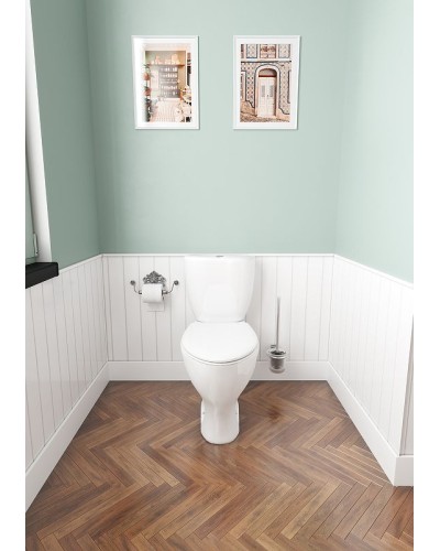 Унитаз компакт Santeri Воротынский 1.P401.7.S00.00B.F с бачком и сиденьем