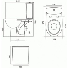 Унитаз-компакт с сиденьем Kolo Freja L79200000