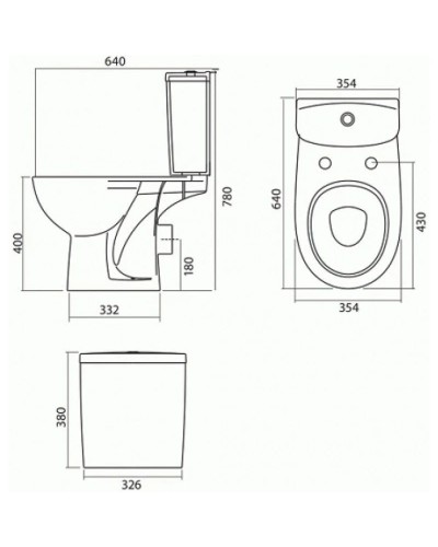 Унитаз-компакт с сиденьем Kolo Freja L79200000