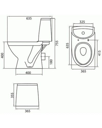 Унитаз-компакт с сиденьем микролифт Kolo Runa L89208000