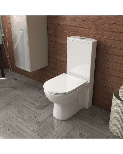 Унитаз компакт Owl 1975 Artic Cirkel-G OWLT190901 без бачка с сиденьем Микролифт