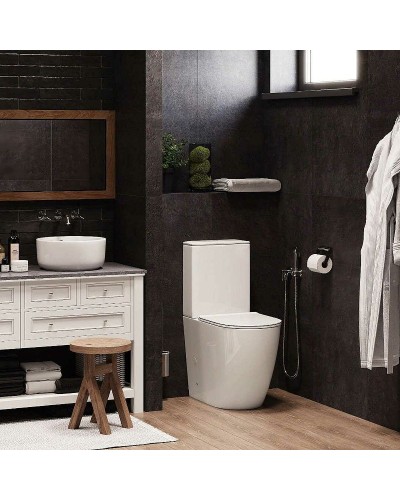 Унитаз компакт Cerutti SPA Bella CT8709 с бачком и сиденьем Микролифт