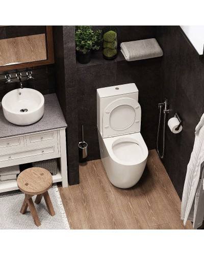 Унитаз компакт Cerutti SPA Bella CT8709 с бачком и сиденьем Микролифт