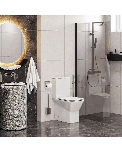 Унитаз компакт Cerutti SPA Ellero CT8458 с бачком и сиденьем Микролифт