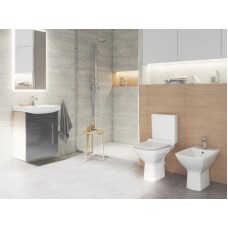 Унитаз-компакт безободковый с сиденьем микролифт Cersanit Carina KO-CAR011-3/5-COn-DL