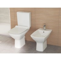 Унитаз-компакт безободковый с сиденьем микролифт Cersanit Carina KO-CAR011-3/5-COn-S-DL