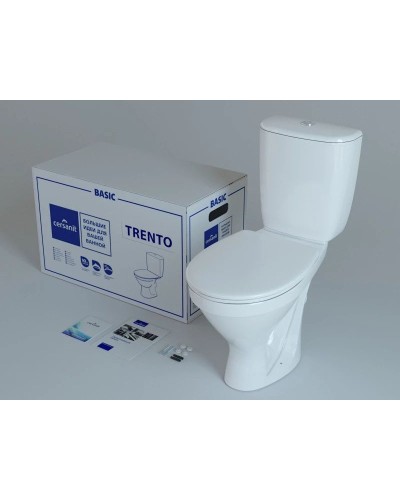 Унитаз-компакт с сиденьем микролифт Cersanit Trento KO-TR011-3/6-PL