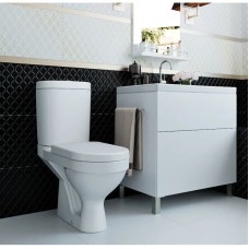 Унитаз-компакт с сиденьем микролифт Cersanit Kristal KO-KRI011-3/6-DL-w