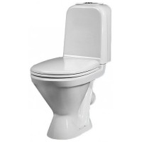 Унитаз-компакт Sanita Самарский эконом SMRSACC01090111 с бачком и сиденьем